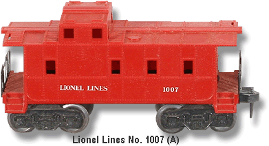 The Lionel Lines 1007 SP Type Caboose