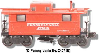 The Lionel Pennsylvania N5 Type No. 2457 Variation E