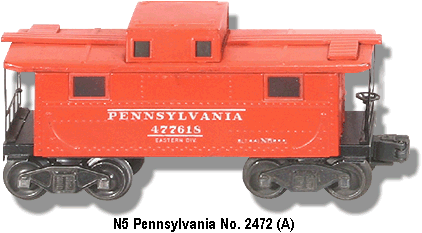 The Lionel Pennsylvania N5 Type No. 2472 Variation A