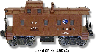 The Lionel SP No. 4357 Caboose