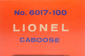 No. 6017-100 Orange Picture Box End