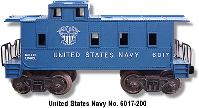The United States Navy SP Type Caboose No. 6017-200
