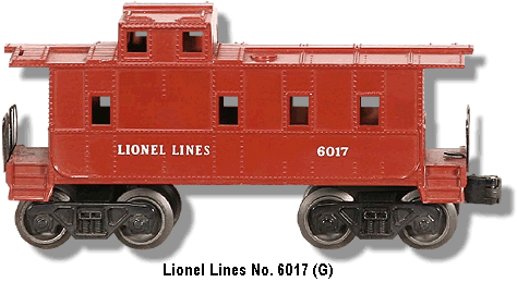 Lionel Lines Caboose No. 6017 Variation G
