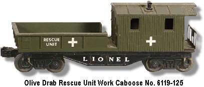 The Unmarked No. 6119-125 Work Caboose