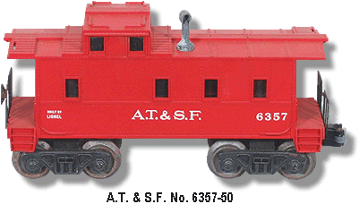 A.T. & S.F. Caboose No. 6357-50
