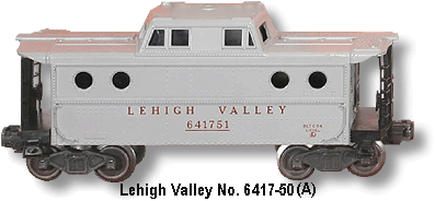 Lehigh Valley No. 6417-50 Caboose Variation A
