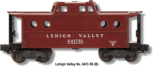 Lehigh Valley No. 6417-50 Caboose Variation B