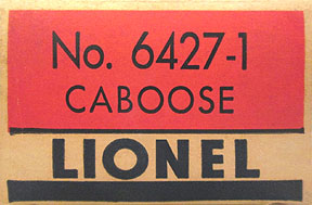 No. 6427-1 Late Classic Box End Variation B