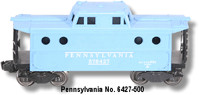 The Pennsylvania No. 6427-500 Girls Set Caboose