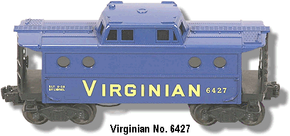 The Virginian No. 6427-60 N5C Porthole Caboose