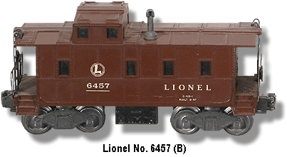 The Lionel SP Caboose No. 6457 B Variation