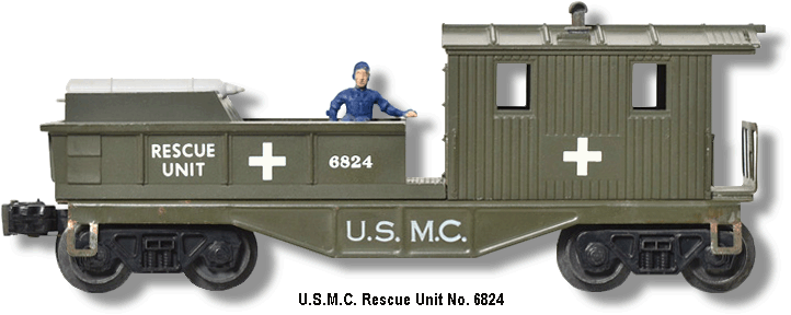 U.S.M.C. Rescue Unit Work Caboose No. 6824