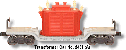 Depressed Center Transformer Flat Car No. 2461 A Variation