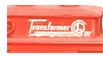 Close-up view of the Transformer decal