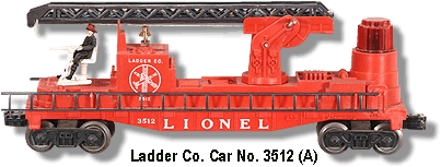 Fire Ladder Co. Car No. 3512 with Black Ladder