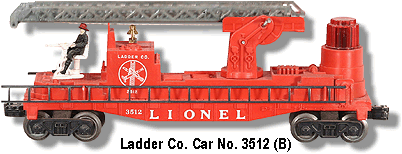 Fire Ladder Co. Car No. 3512 with Silver Ladder