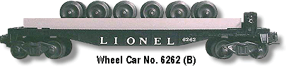 Lionel Trains Wheel Car No. 6262