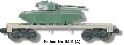 Lionel Trains Flat Car No. 6401 Variation A