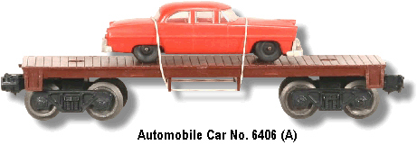 Automobile Flat Car No. 6406 Variation A