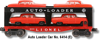 Auto Loader Car No. 6414 - Autos have Gray bumpers