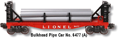 Bulkhead Pipe Car No. 6477