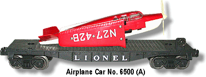 Bonanza Airplane Car No. 6500 (A)