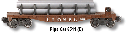 Pipe Car No. 6511 D Variation