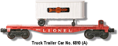 Lionel Trains Trailer Car No. 6810 A Variation