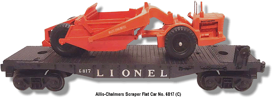 Allis-Chalmers Scraper Flat Car No. 6817 Variation C