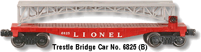 Lionel Trains Trestle Bridge Car No. 6825 Variation B