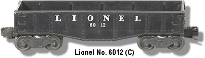 Lionel Trains Gondola No. 6012 Variation C