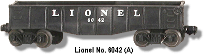 Lionel Trains Gondola No. 6042 Variation A