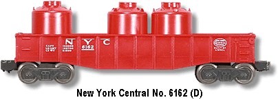 Lionel Trains New York Central Gondola No. 6162 Varition D