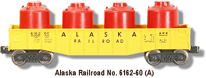Lionel Trains Alaska Railroad Gondola No. 6162-60 Varition A