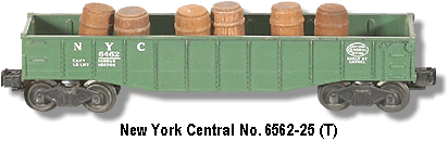 Lionel Trains NYC Gondola No. 6462-25 Variation U