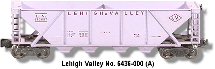 The Lehigh Valley Quad Hopper No. 6436-500 Variation A