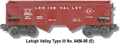 The Lionel Trains Lehigh Valley No. 6456 Type III Variation E