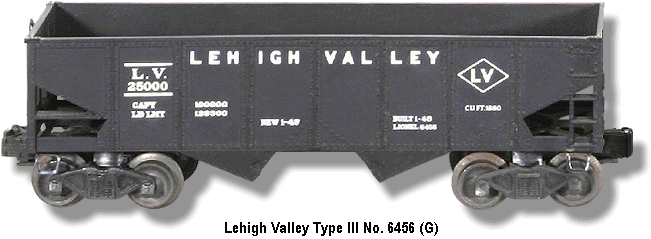 Lehigh Valley No. 6456 Type III Variation G