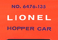 No. 6476-135 Orange Picture Box End