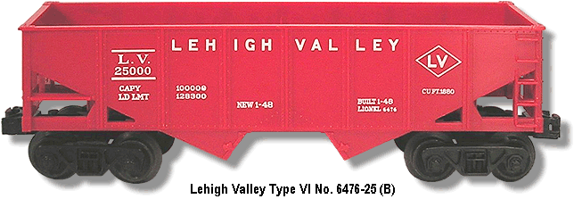 The Lehigh Valley No. 6476-25 Type VI