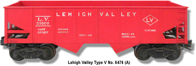 Lehigh Valley No. 6476 Type V Variation A
