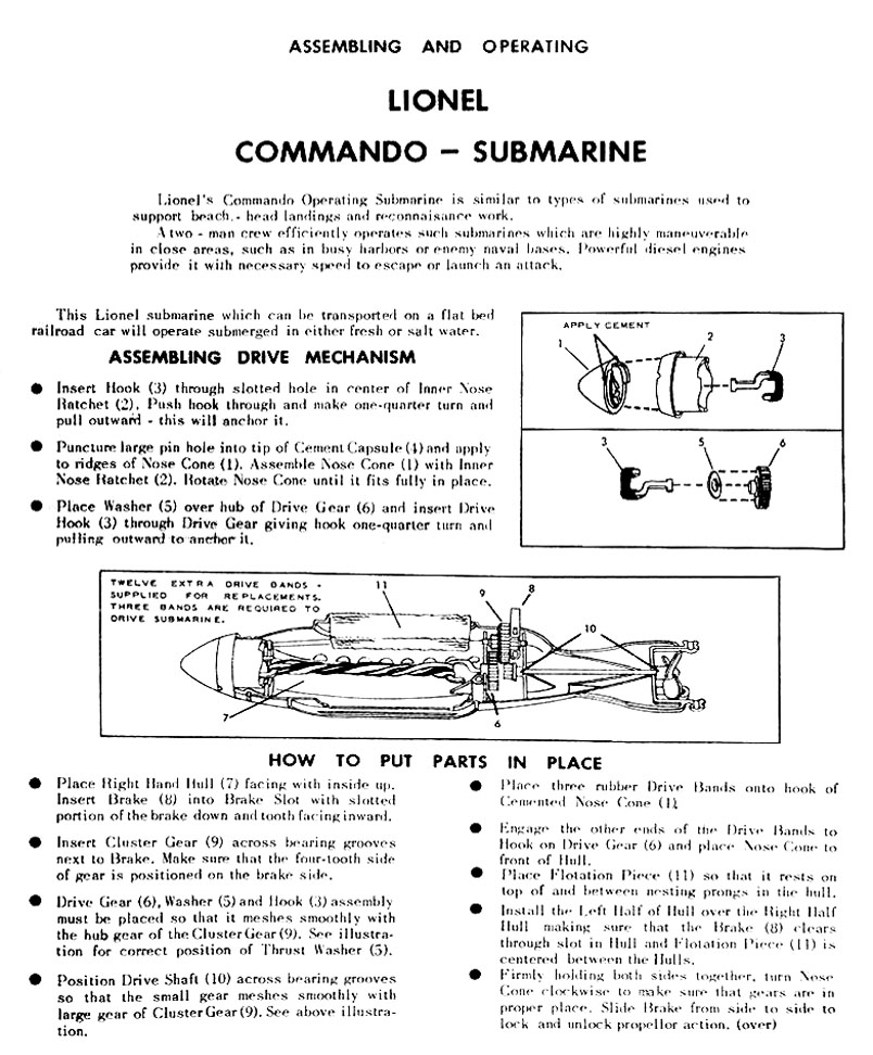 Front Page of the No. 3330-107 Instruction Sheet