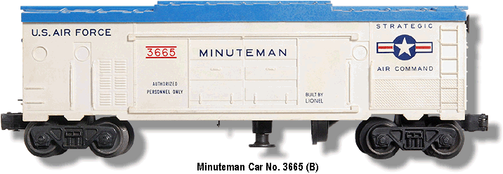 The Lionel Minuteman Box Car No. 3665 Variation B