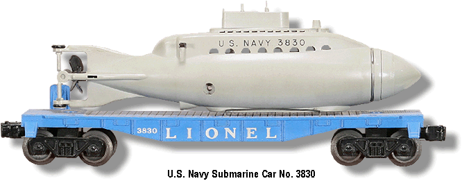 The Lionel U.S. Navy Submarine Car No. 3830