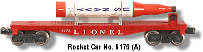 The Lionel Red Rocket Car No. 6175