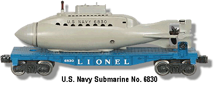 The Lionel U.S. Navy Submarine Car No. 6830
