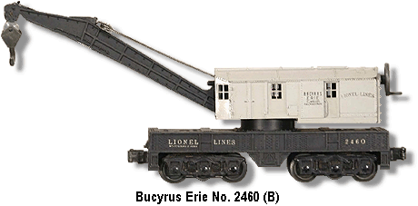The Lionel Trains Crane Car No 2460 B Variatio