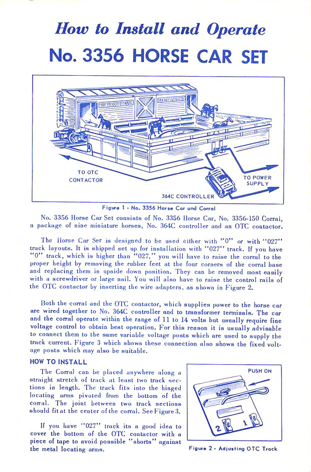 Front Page of No. 3356-78 Instruction Sheet