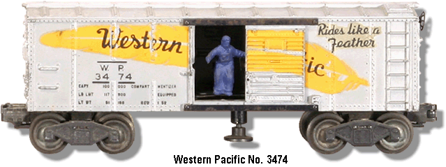 Western Pacific Operating Box Car No. 3474