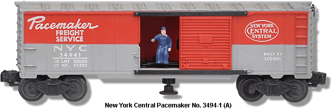 New York Central Operating Box Car No. 3494-1 Variation A